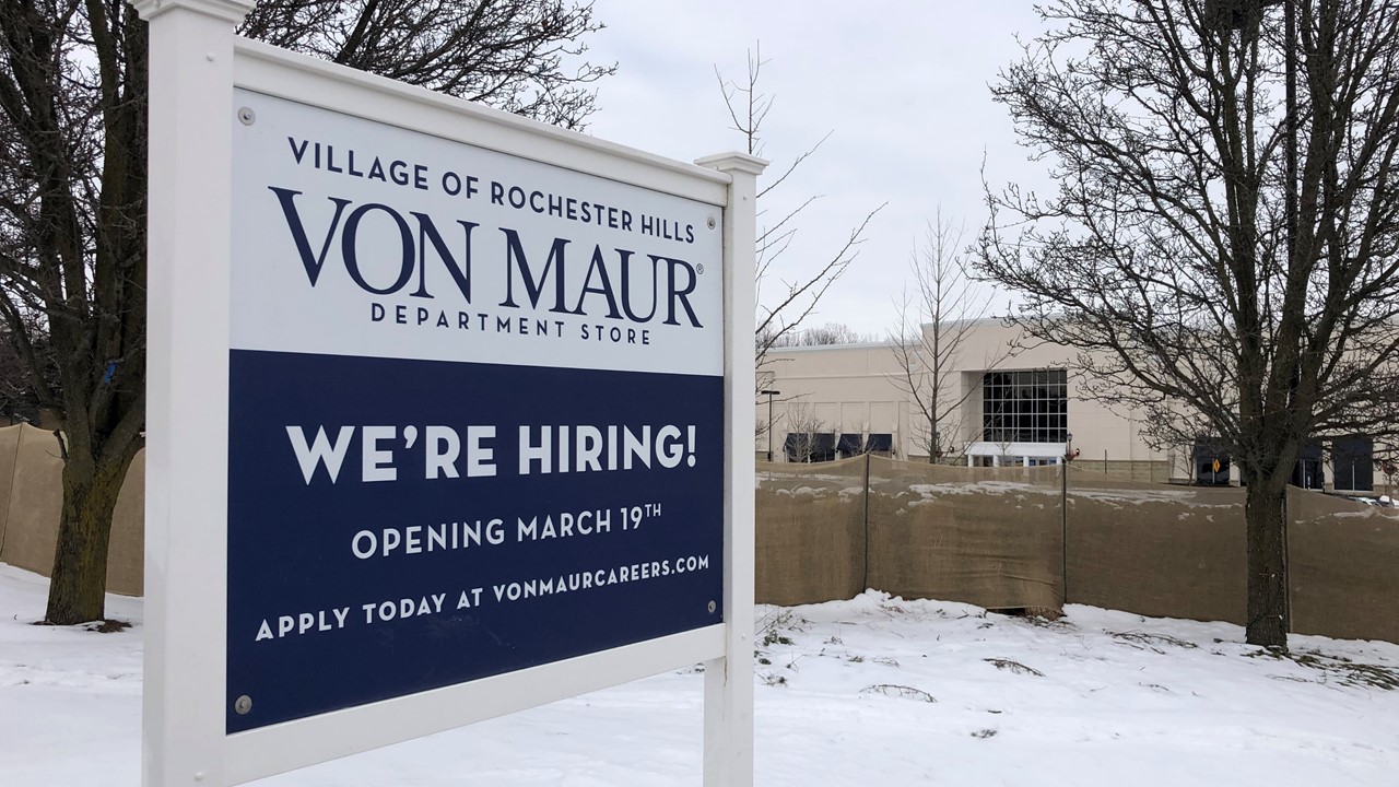 Von Maur opening store at Village of Rochester Hills, first new